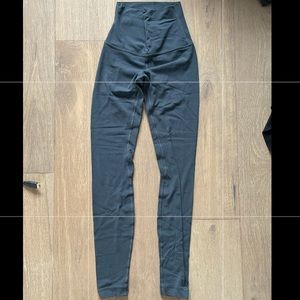 blue tied lululemon align leggings